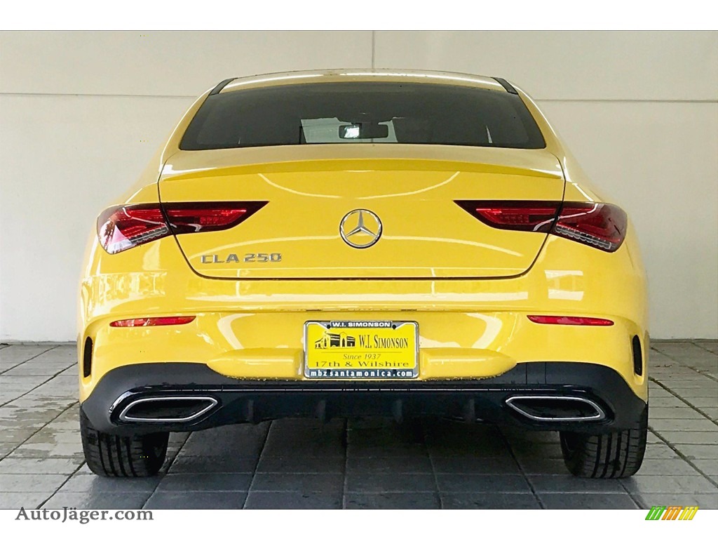 2020 CLA 250 Coupe - Sun Yellow / Black photo #3
