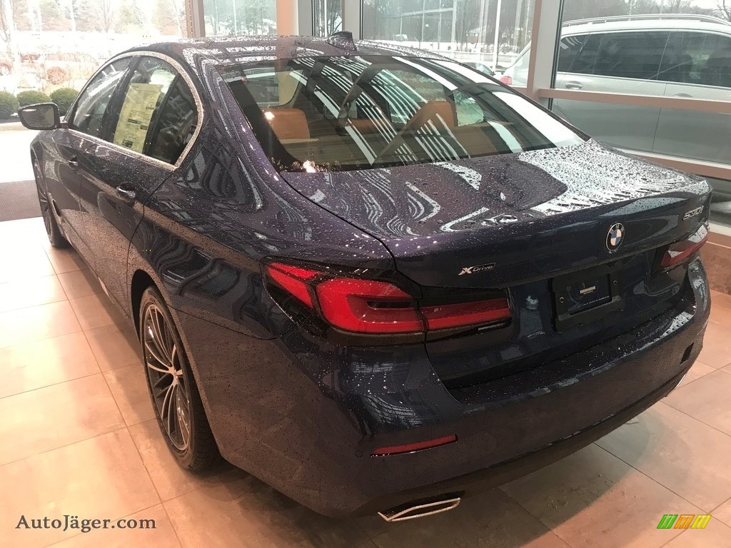 2021 5 Series 530i xDrive Sedan - Phytonic Blue Metallic / Cognac photo #2