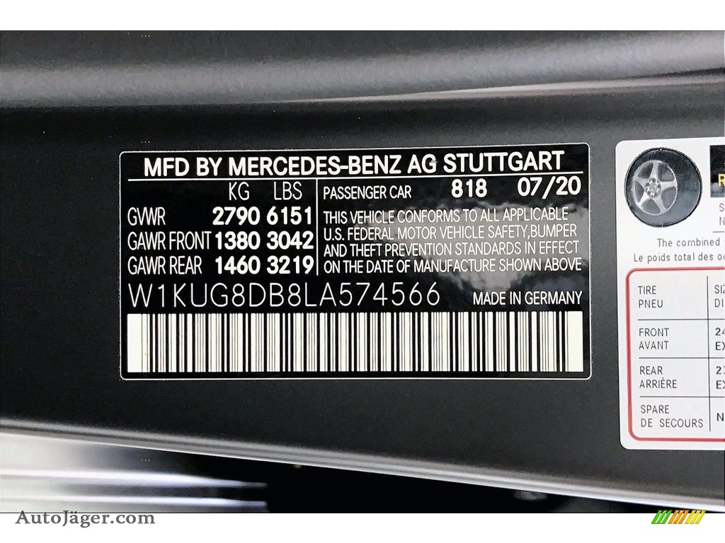 2020 S 560 Sedan - designo Graphite Grey Magno (Matte) / Black photo #11