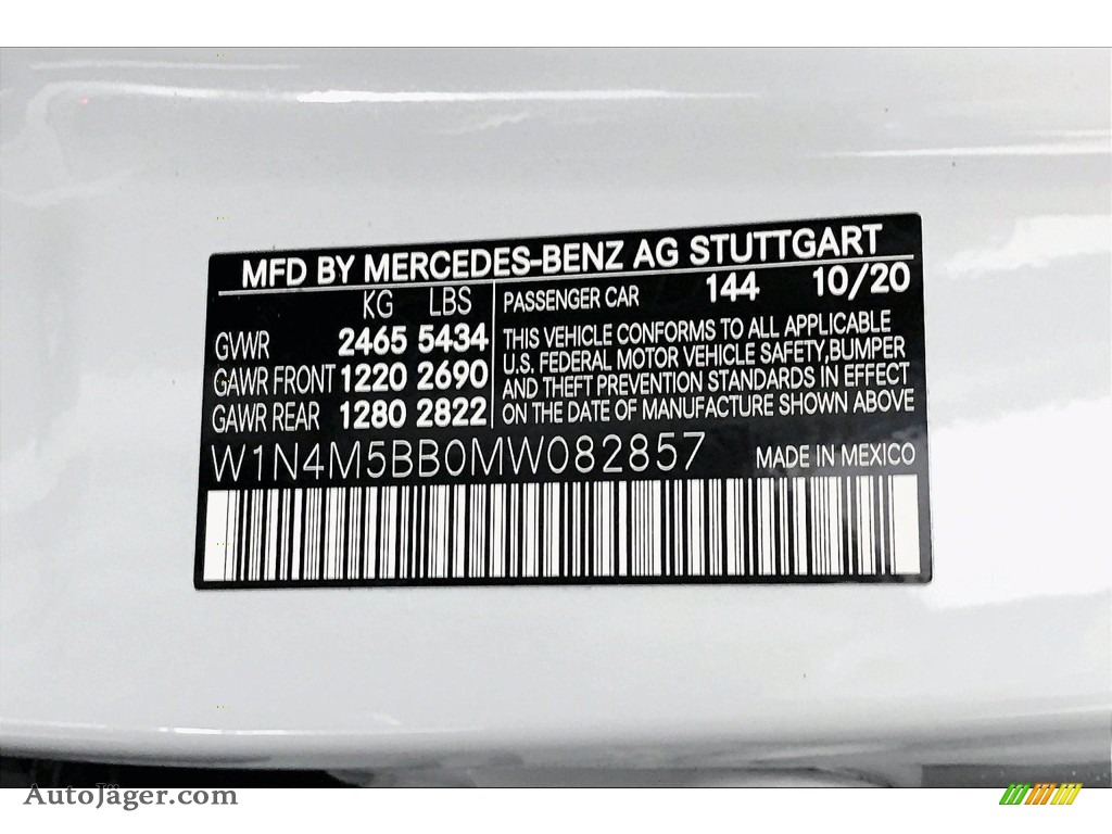 2021 GLB AMG 35 4Matic - Digital White Metallic / Black photo #10