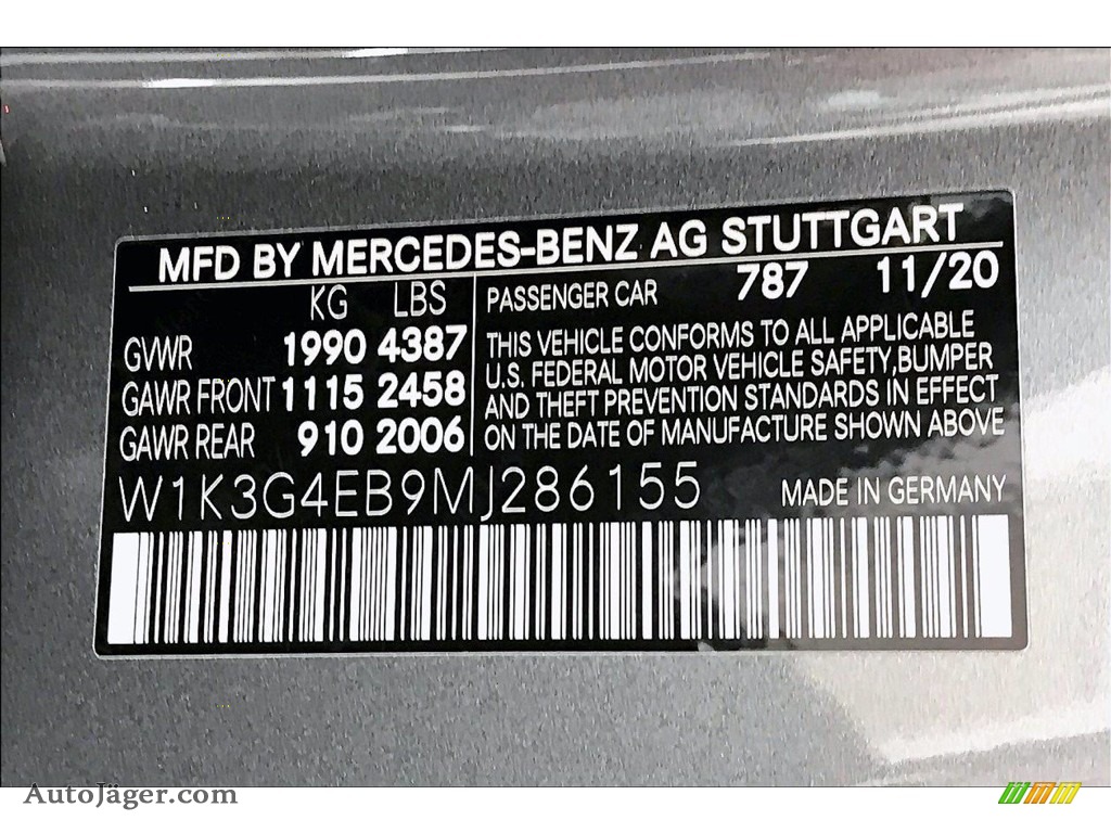 2021 A 220 Sedan - Mountain Grey Metallic / Black photo #10