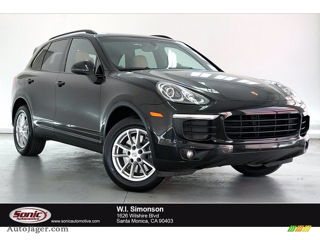 2016 Cayenne  - Jet Black Metallic / Luxor Beige photo #1