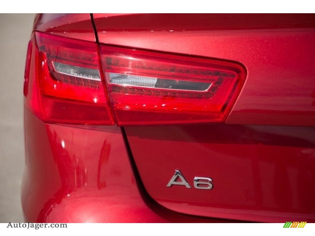 2012 A6 3.0T quattro Sedan - Garnet Red Pearl Effect / Black photo #10