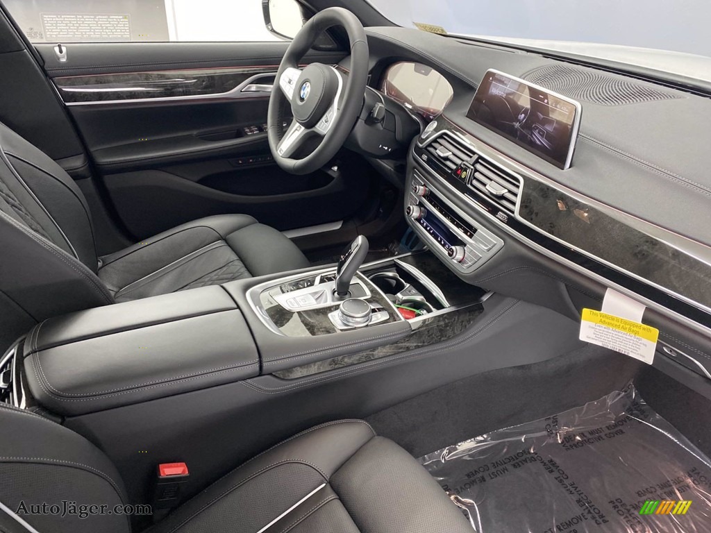 2021 7 Series 750i xDrive Sedan - Mineral White Metallic / Black photo #27
