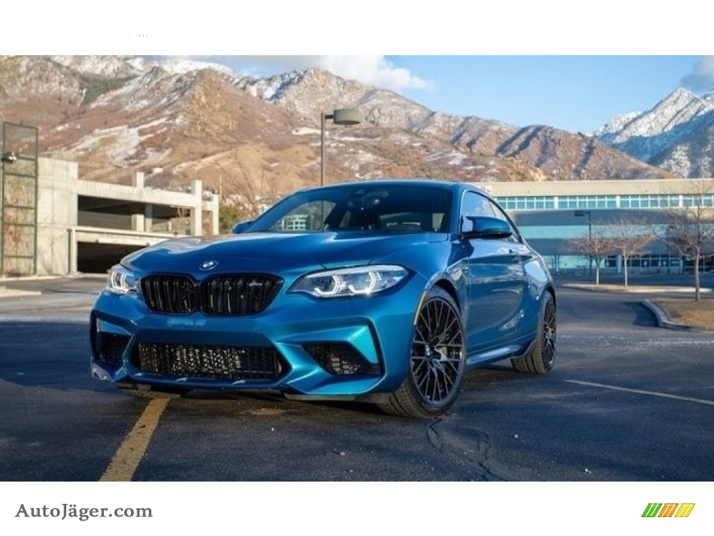 Long Beach Blue Metallic / Black BMW M2 Competition Coupe