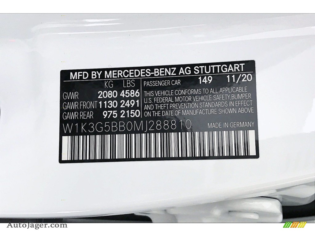 2021 A 220 4Matic Sedan - Polar White / Black photo #10