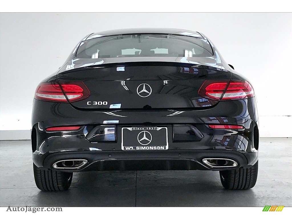 2021 C 300 Coupe - Black / Cranberry Red photo #3