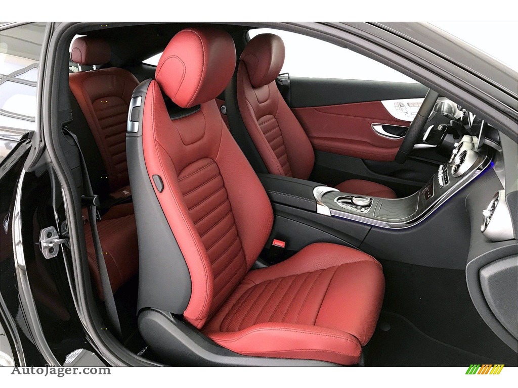 2021 C 300 Coupe - Black / Cranberry Red photo #5