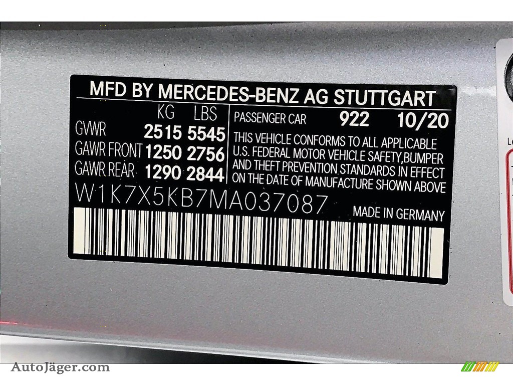 2021 AMG GT 43 - Iridium Silver Metallic / Magma Gray/Black photo #10