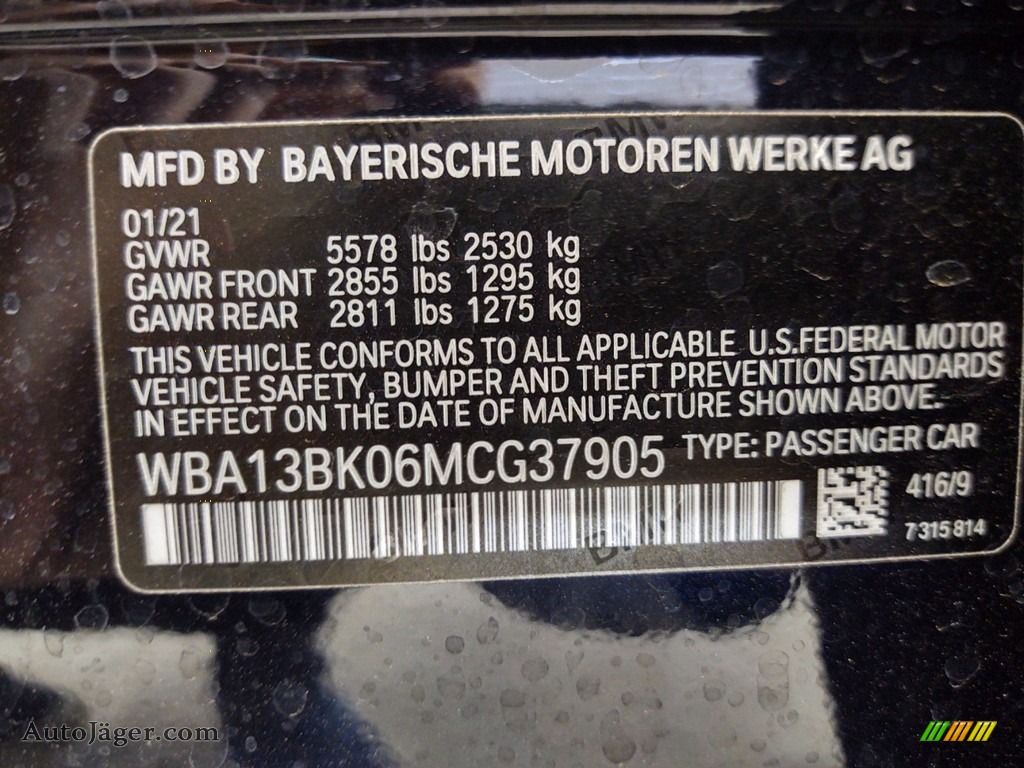 2021 5 Series M550i xDrive Sedan - Carbon Black Metallic / Black photo #26