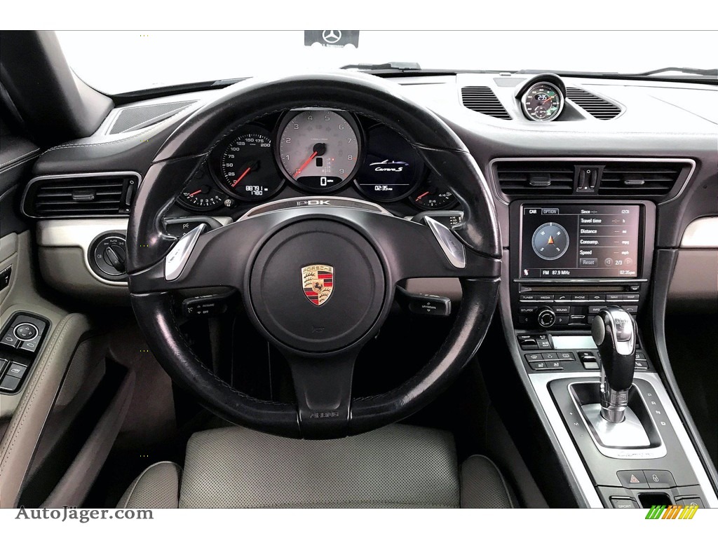 2013 911 Carrera S Cabriolet - Agate Grey Metallic / Black/Platinum Grey photo #4