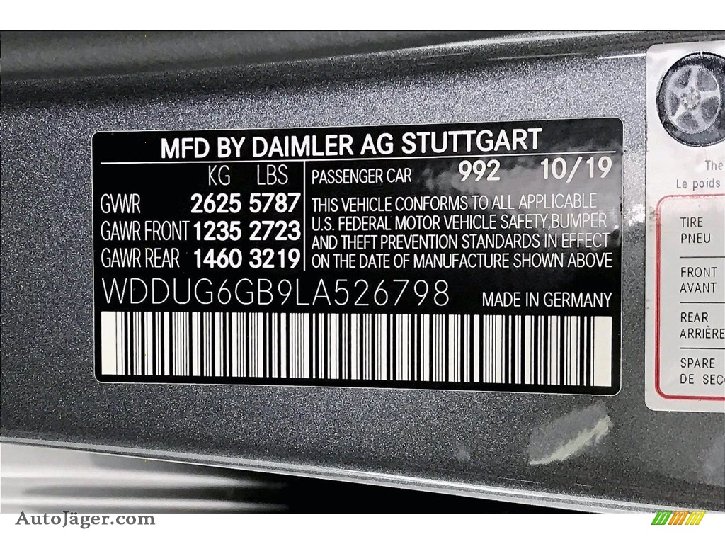 2020 S 450 Sedan - Selenite Grey Metallic / Black photo #33