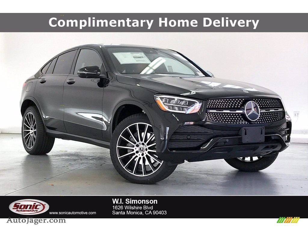 2021 GLC 300 4Matic Coupe - Black / AMG Cranberry Red/Black photo #1