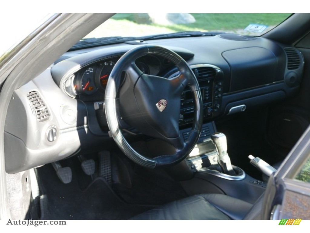 2003 911 Carrera 4 Cabriolet - Basalt Black Metallic / Black photo #5