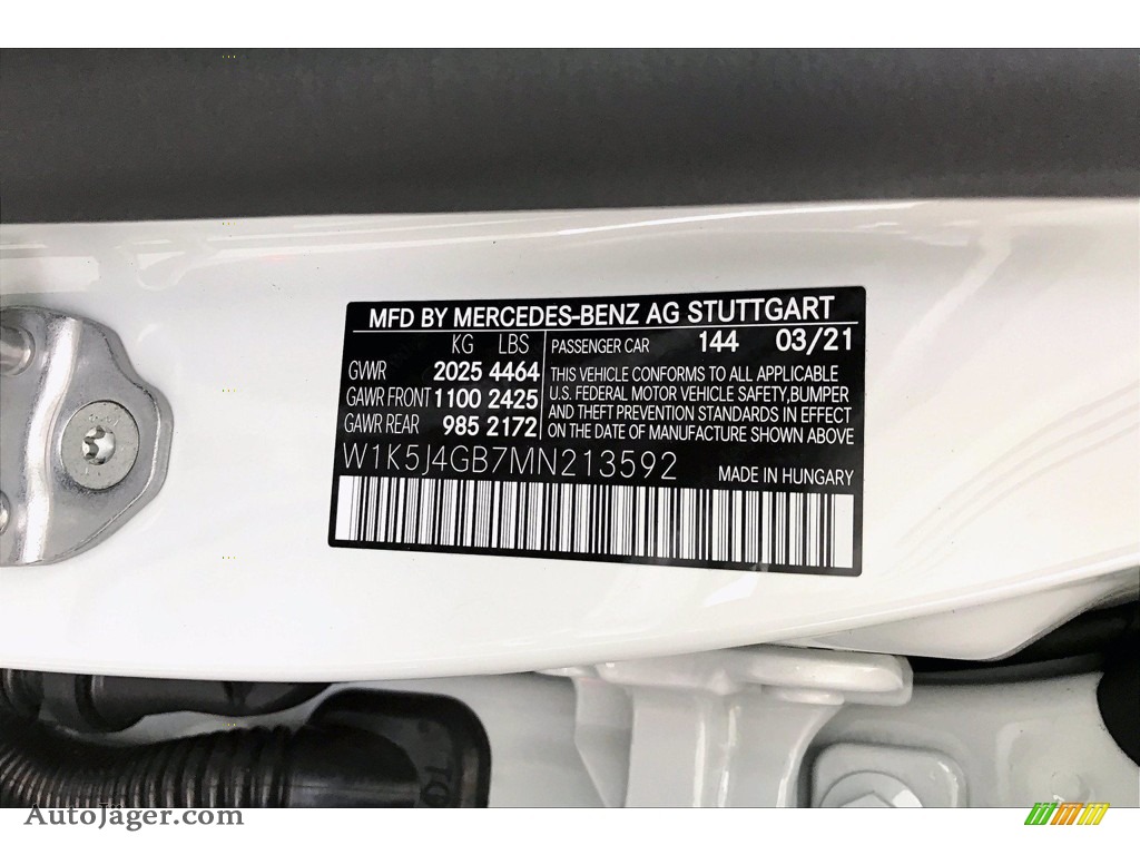 2021 CLA 250 Coupe - Digital White / Black photo #11