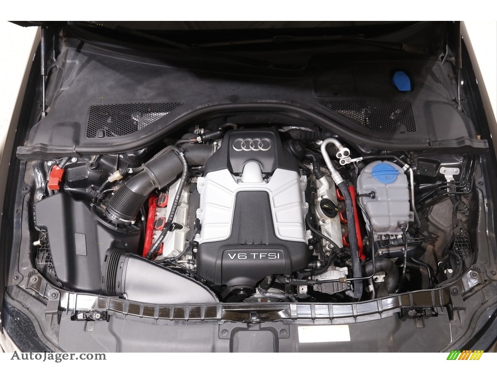 2014 A6 3.0T quattro Sedan - Phantom Black Pearl / Nougat Brown photo #22