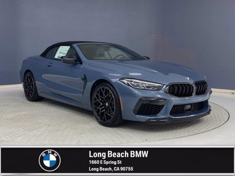 Barcelona Blue Metallic 2022 BMW M8 Competition Convertible