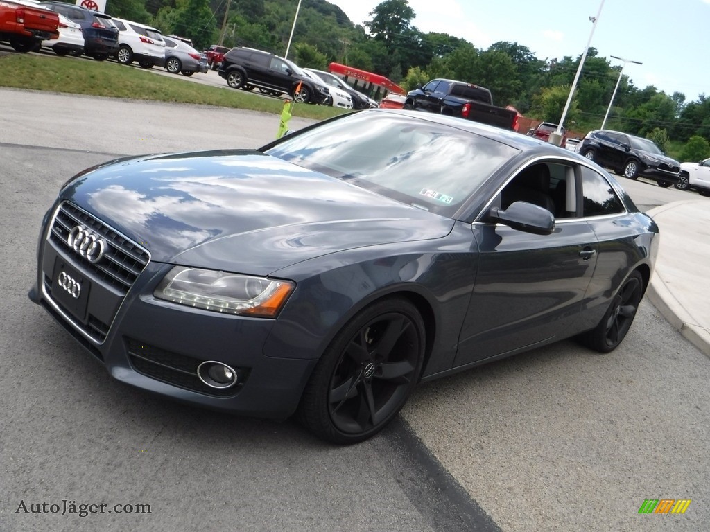 2011 A5 2.0T quattro Coupe - Meteor Grey Pearl Effect / Light Grey photo #13