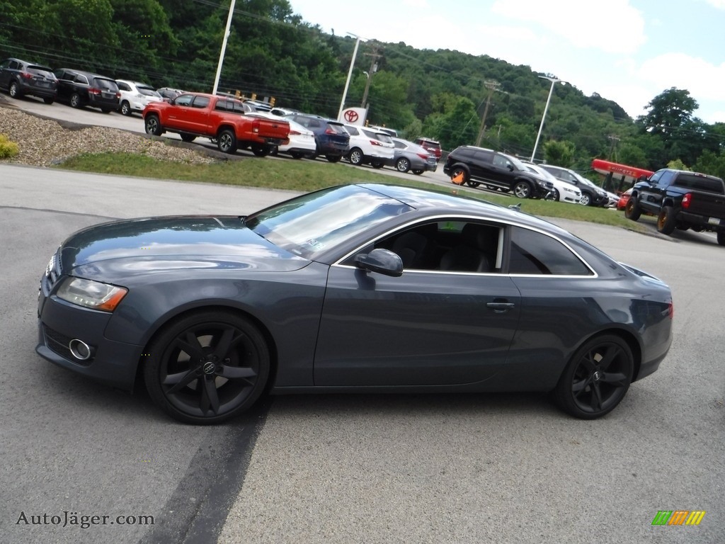 2011 A5 2.0T quattro Coupe - Meteor Grey Pearl Effect / Light Grey photo #14