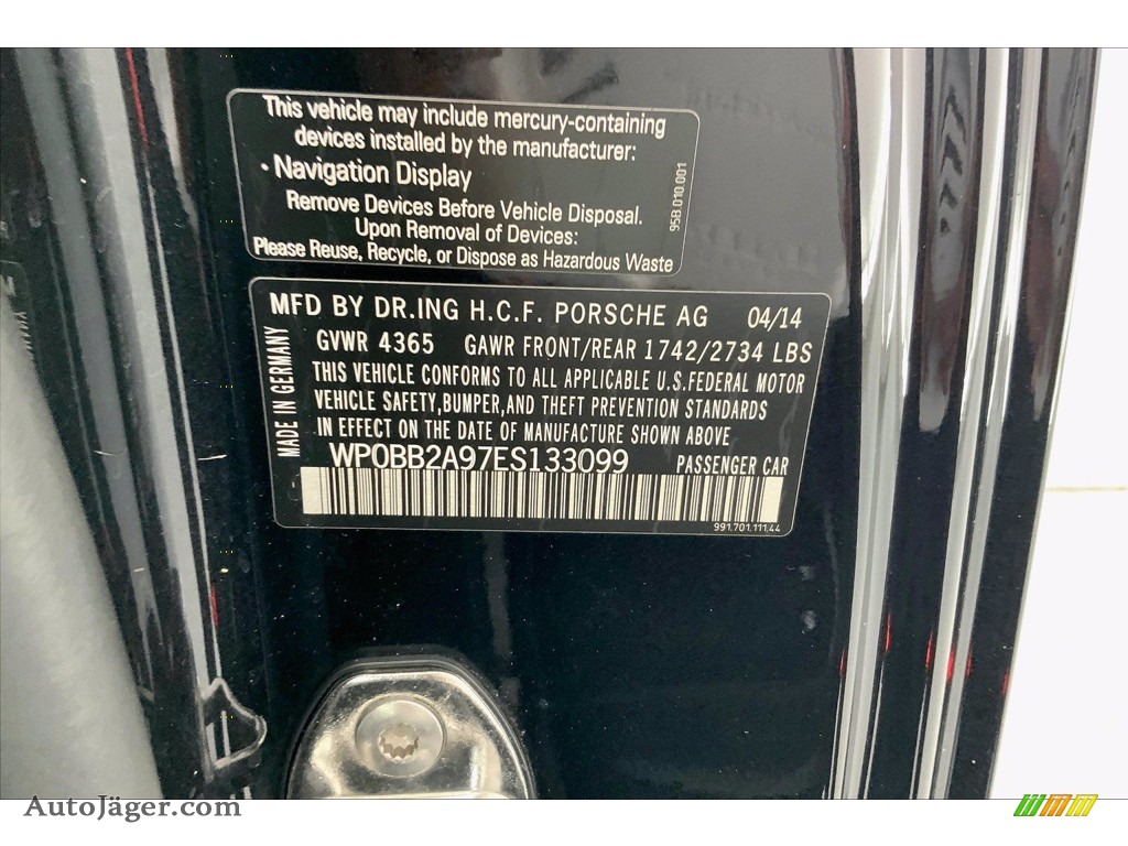 2014 911 Targa 4S - Black / Black photo #32