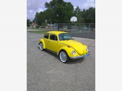 Rally Yellow 1973 Volkswagen Beetle Coupe