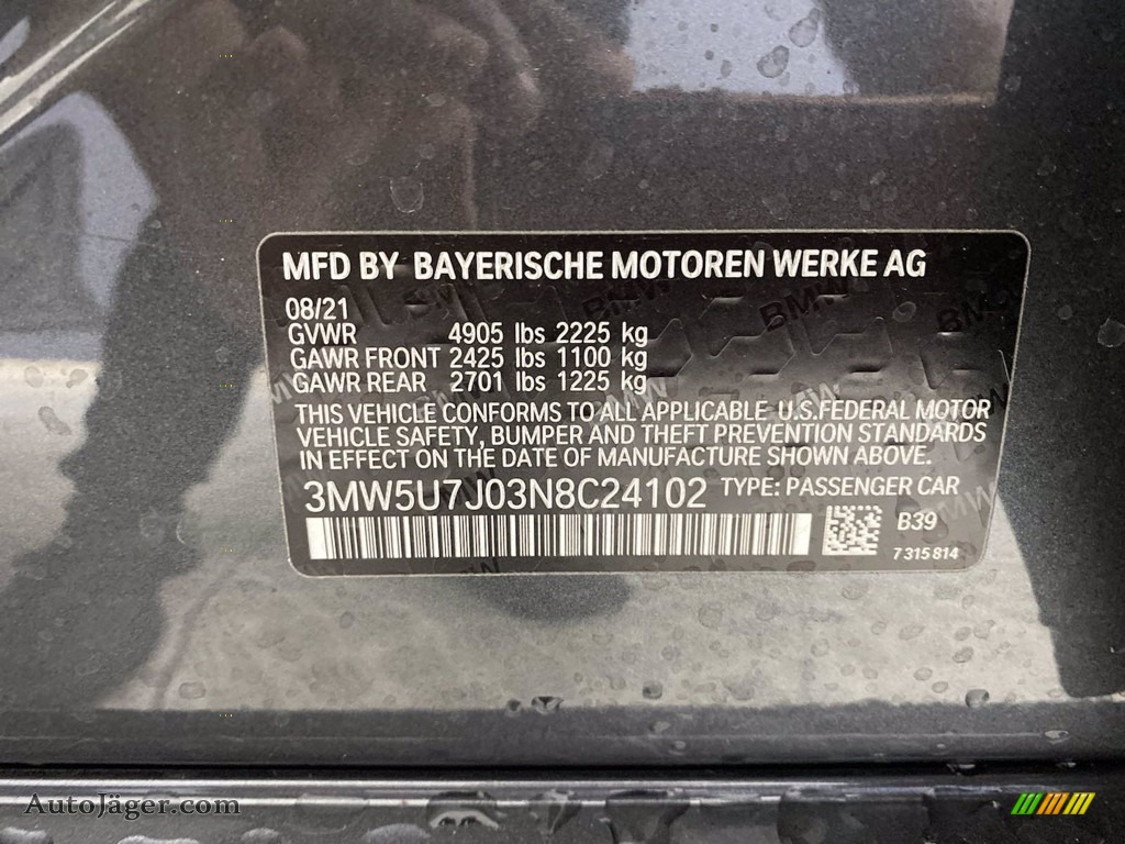 2022 3 Series M340i Sedan - Mineral Grey Metallic / Black photo #26