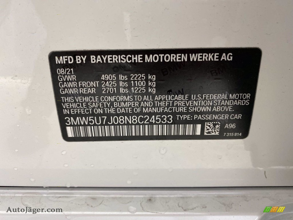 2022 3 Series M340i Sedan - Mineral White Metallic / Black photo #26