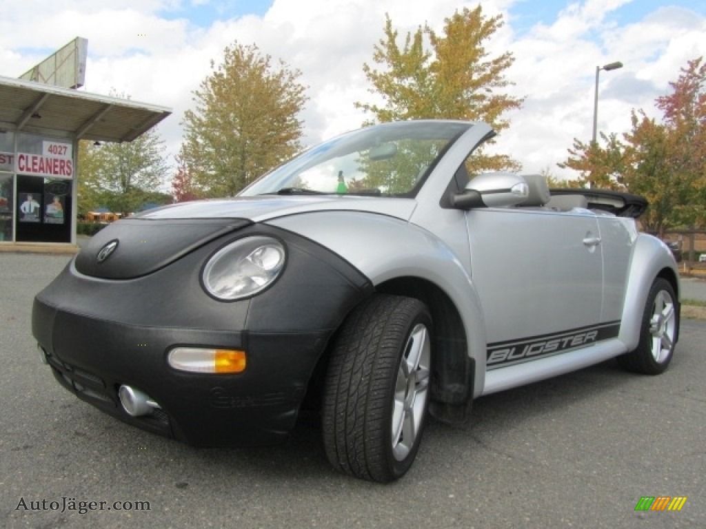 2005 New Beetle GLS 1.8T Convertible - Reflex Silver Metallic / Grey photo #6