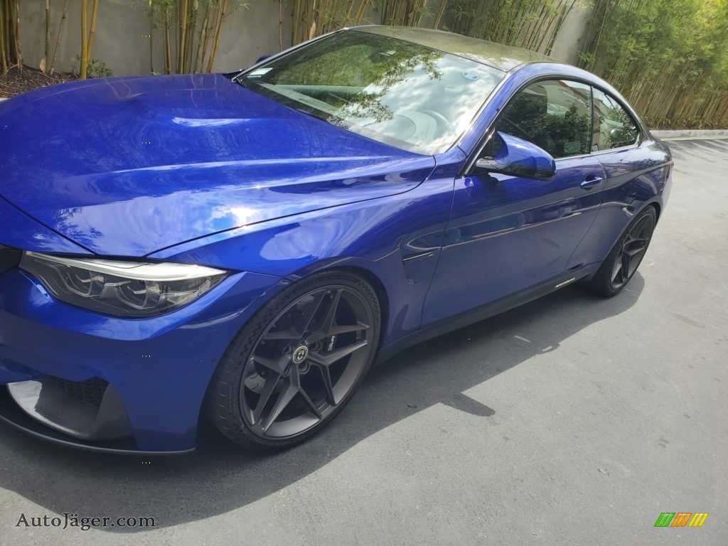 San Marino Blue Metallic / Black BMW M4 Coupe