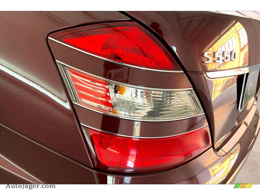 2007 S 550 Sedan - Barolo Red Metallic / designo Armagnac Brown photo #29