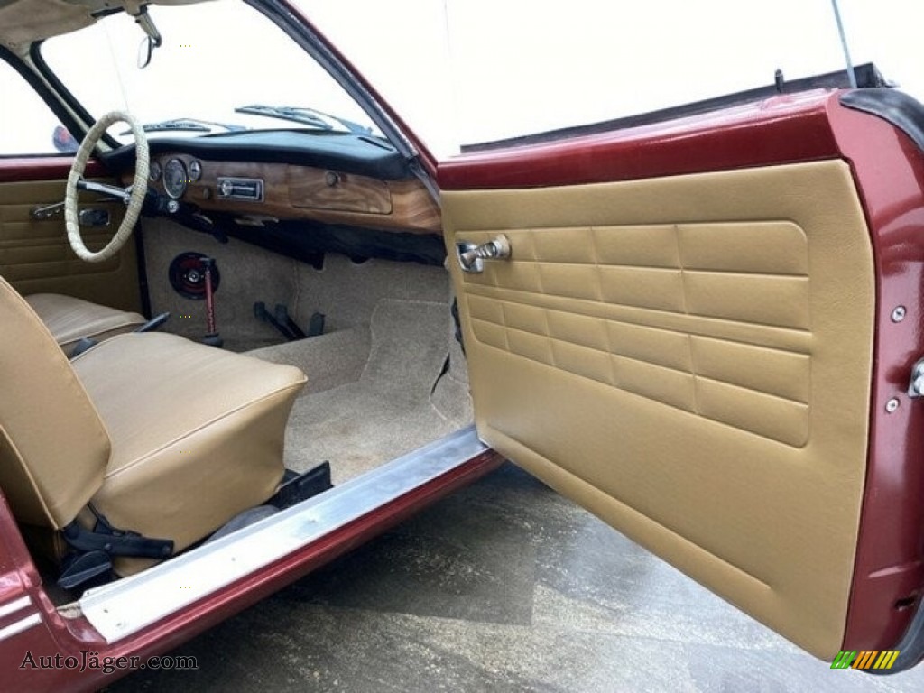 1971 Karmann Ghia Coupe - Dark Red / Tan photo #7