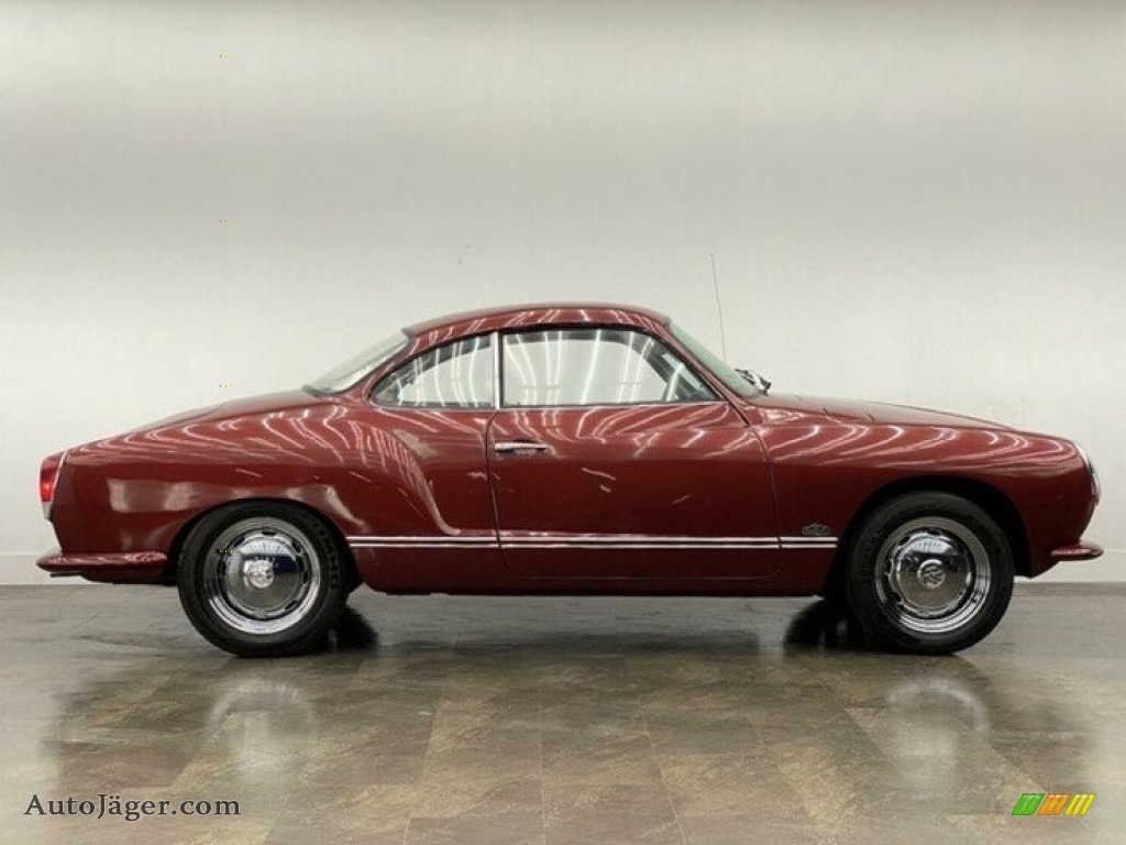 1971 Karmann Ghia Coupe - Dark Red / Tan photo #12