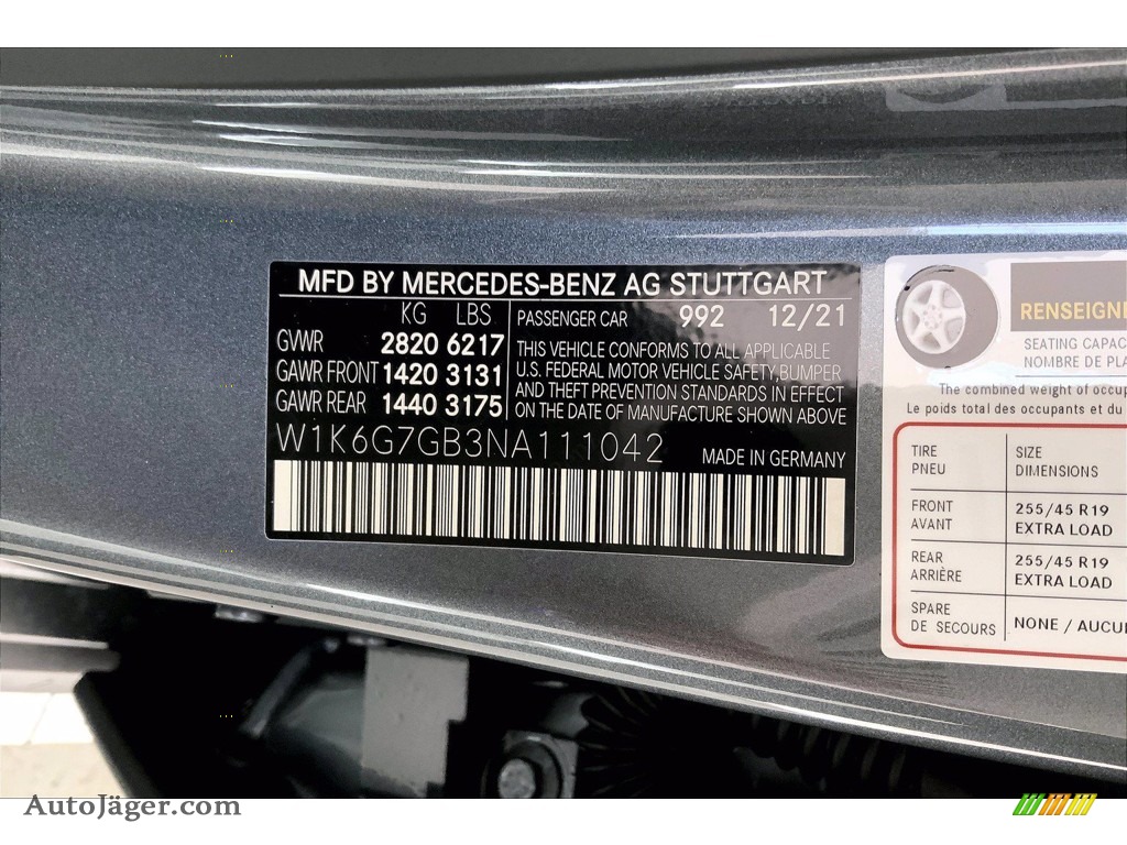 2022 S 580 4Matic Sedan - Selenite Gray Metallic / Silver Gray/Black photo #11