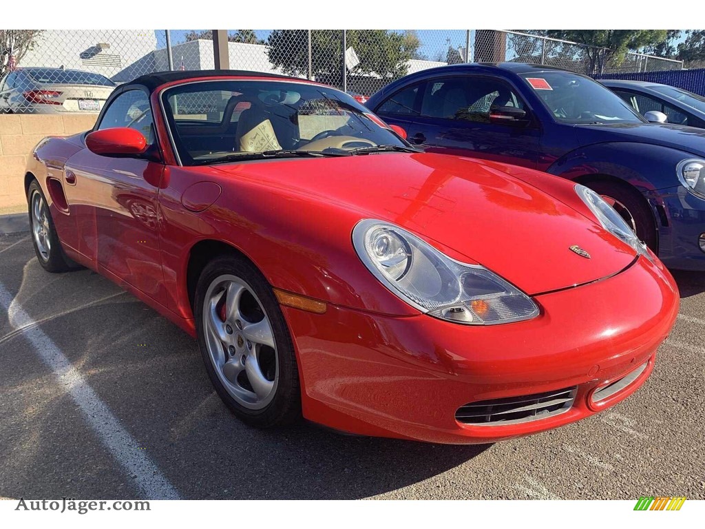 2000 Boxster S - Guards Red / Savanna Beige photo #2