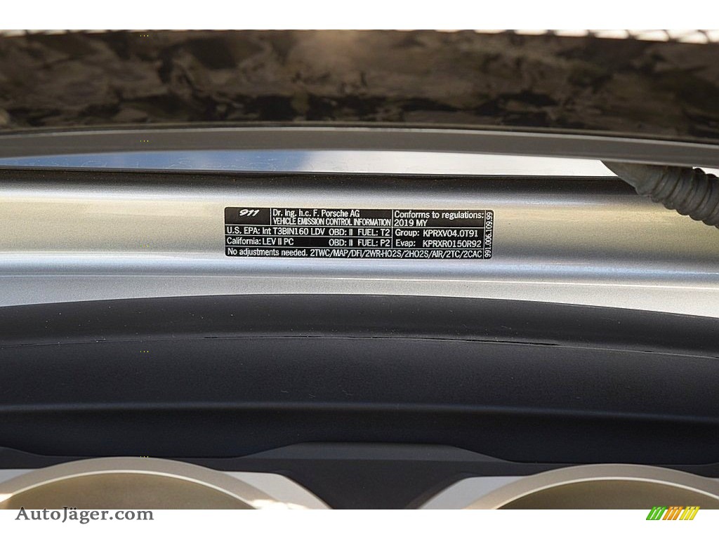 2019 911 GT2 RS - GT Silver Metallic / Black/Red Alcantara photo #28