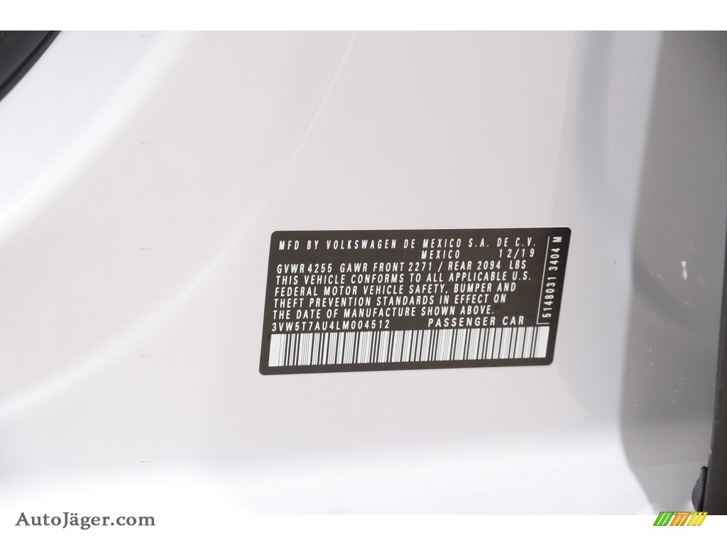 2020 Golf GTI SE - White Silver Metallic / Titan Black photo #21