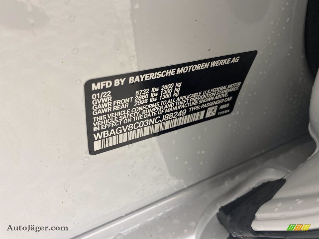 2022 8 Series M850i xDrive Gran Coupe - Mineral White Metallic / Black photo #26