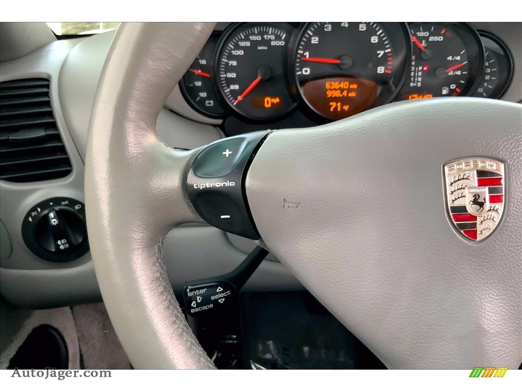 2002 911 Carrera Cabriolet - Seal Grey Metallic / Graphite Grey photo #18