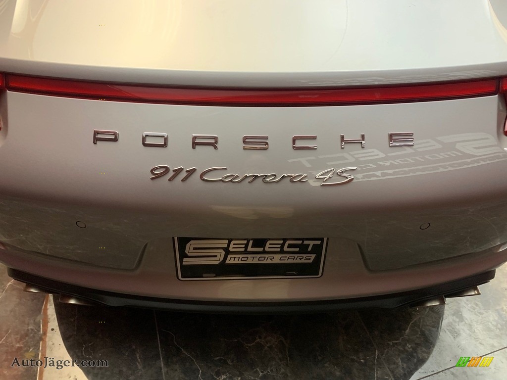 2019 911 Carrera 4S Coupe - GT Silver Metallic / Black photo #7