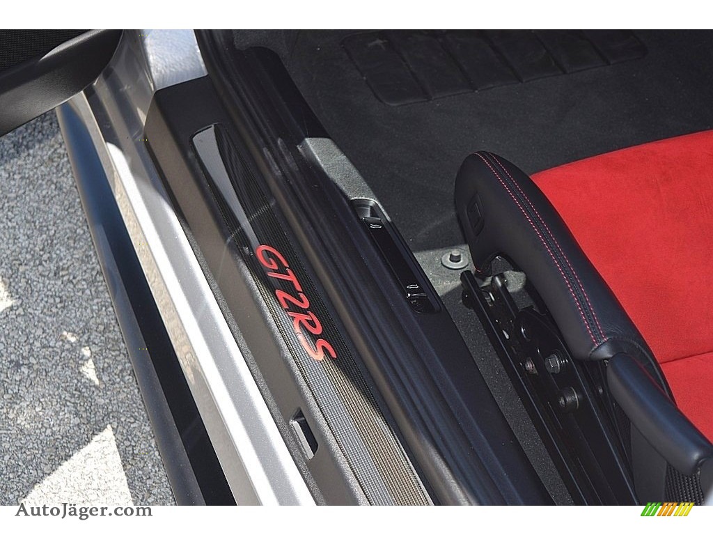 2018 911 GT2 RS Weissach Package - GT Silver Metallic / Black w/Red Alcantara photo #33
