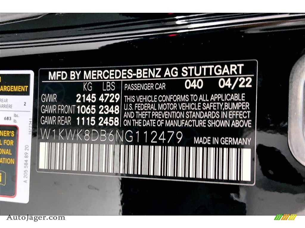 2022 C 300 Cabriolet - Black / Black photo #11