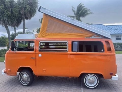Brilliant Orange 1974 Volkswagen Bus T2 Campmobile