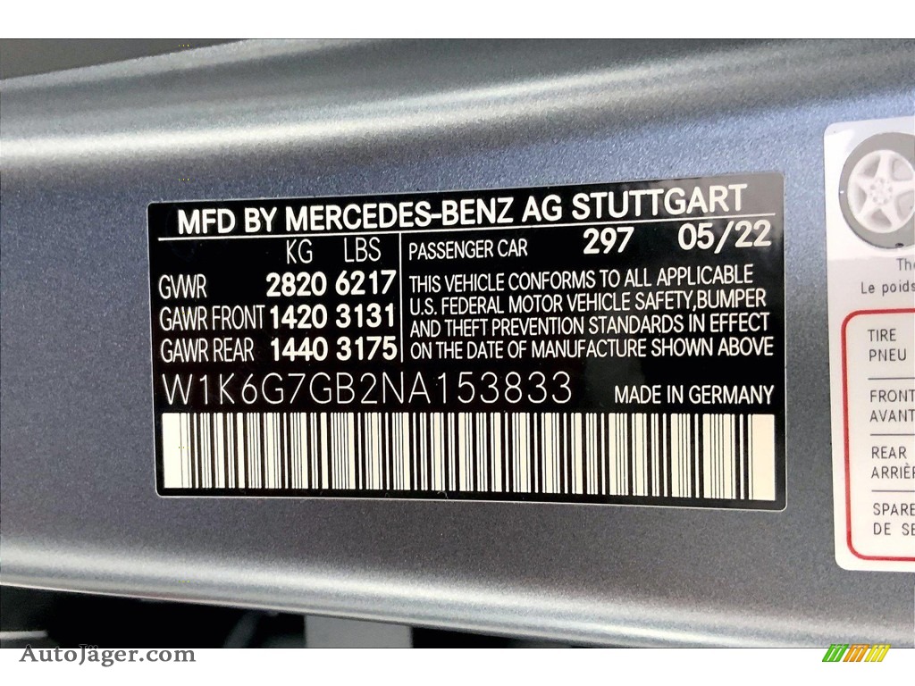 2022 S 580 4Matic Sedan - Selenite Gray Magno (Matte) / Carmine Red/Black photo #11