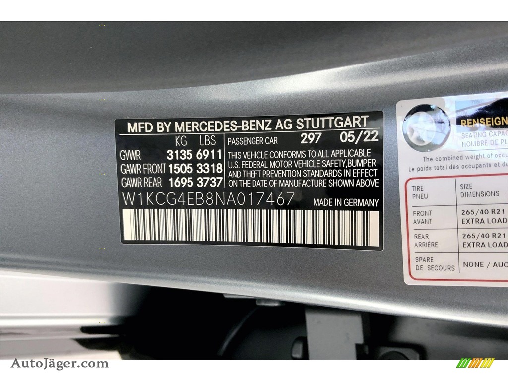 2022 EQS 580 4Matic Sedan - Selenite Gray Magno (Matte) / Neva Grey/Biscaya Blue photo #11