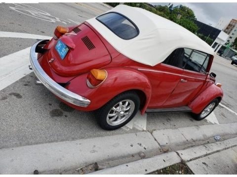 Kasan Red 1973 Volkswagen Beetle Covertible