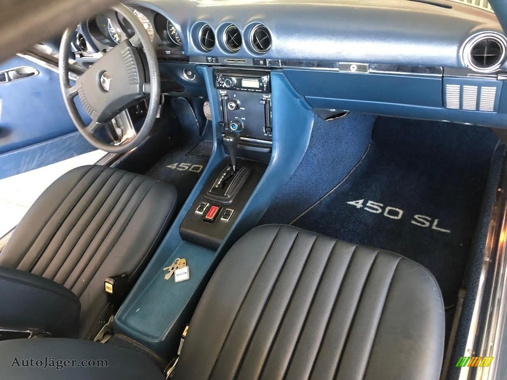 1975 SL Class 450 SL Roadster - Astral Silver Metallic / Blue photo #10