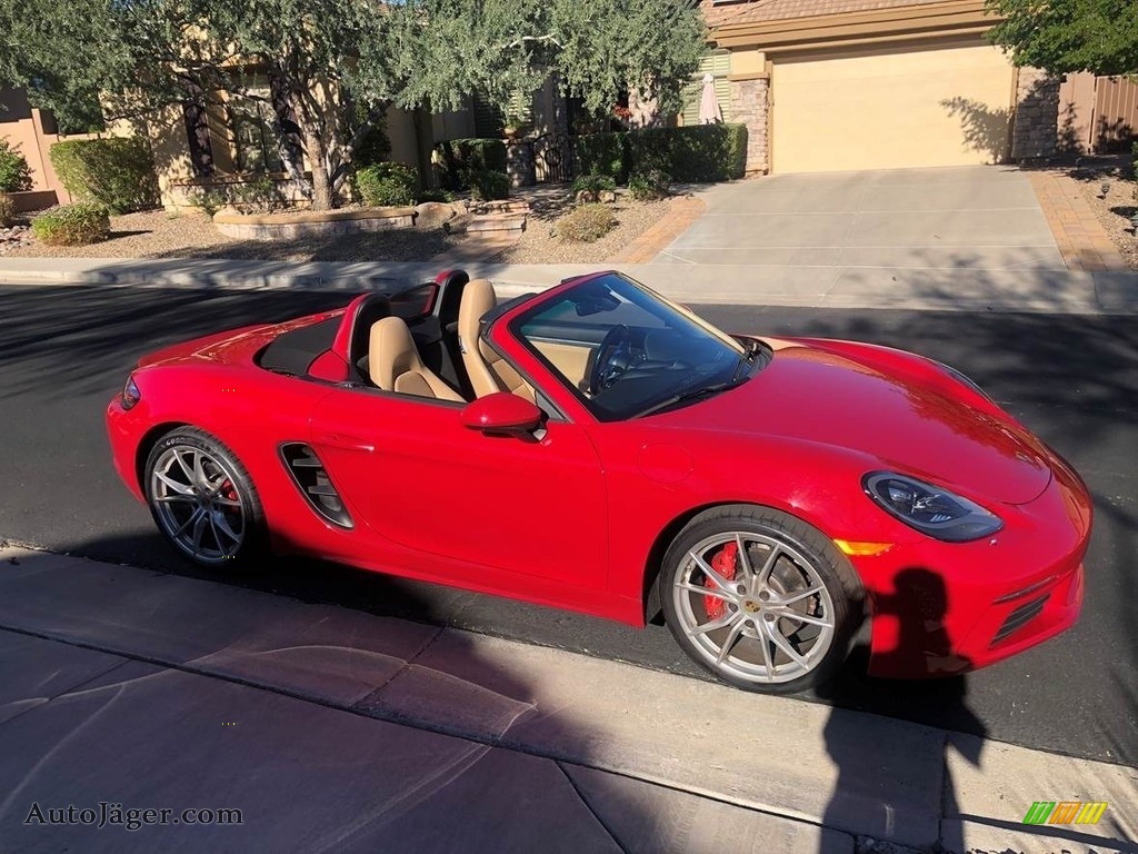 2017 718 Boxster S - Guards Red / Luxor Beige photo #2