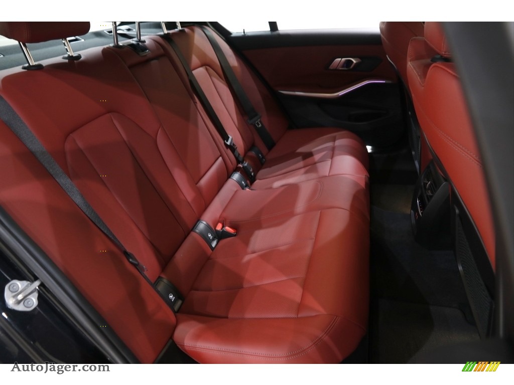 2022 3 Series 330i xDrive Sedan - Black Sapphire Metallic / Tacora Red photo #19