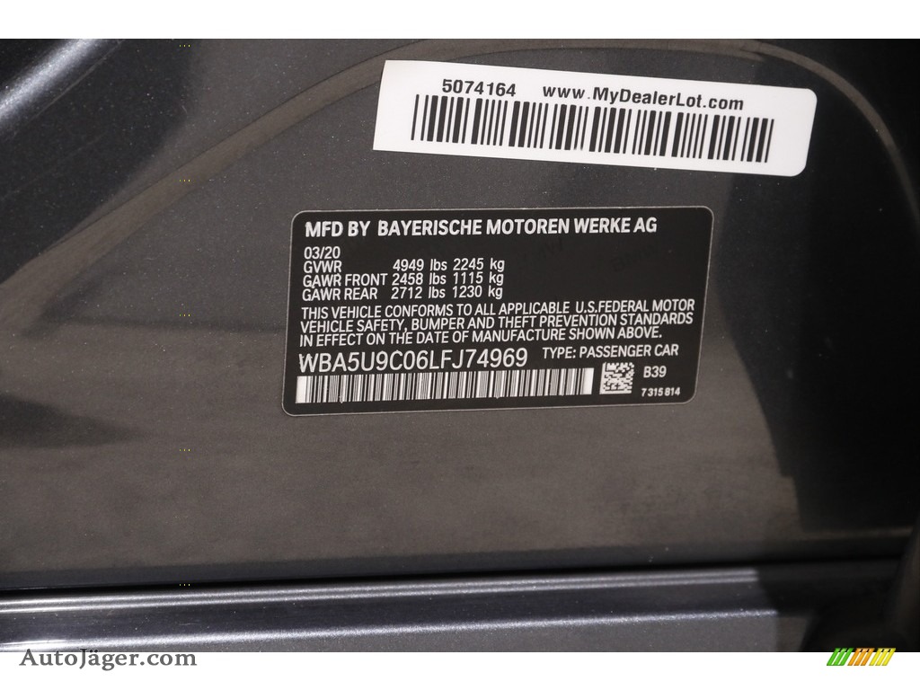 2020 3 Series M340i xDrive Sedan - Mineral Grey Metallic / Black photo #24