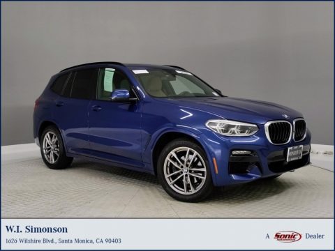 Phytonic Blue Metallic 2021 BMW X3 sDrive30i